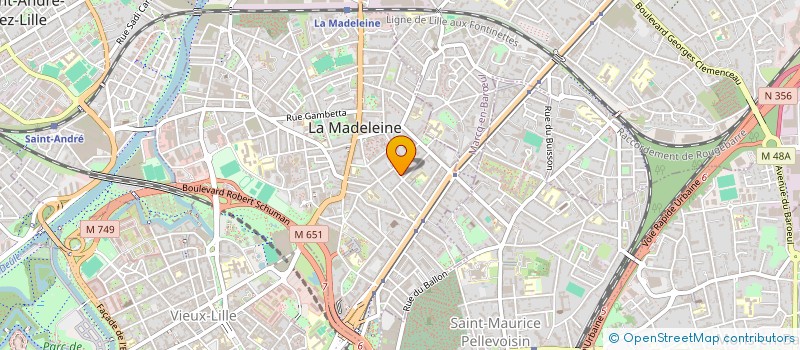 localisation de l'entreprise MADAME ANNE MASSIP à LA MADELEINE