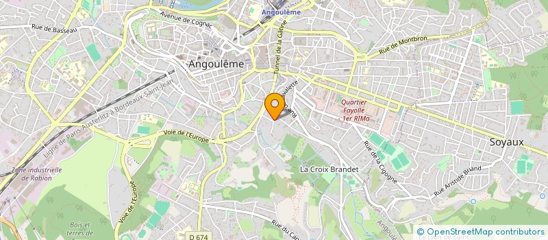 localisation de l'entreprise MADAME ANNE MATHIEU à ANGOULEME