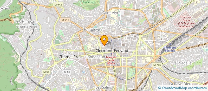 localisation de l'entreprise MADAME ANNE MATHIEU  CLERMONT-FERRAND