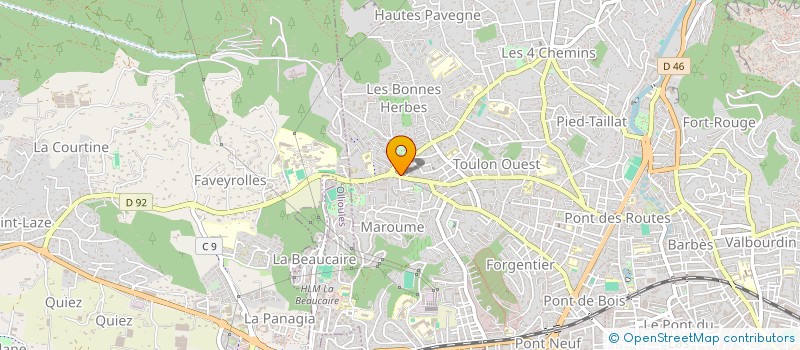 localisation de l'entreprise MADAME ANNE MATHIOT à TOULON