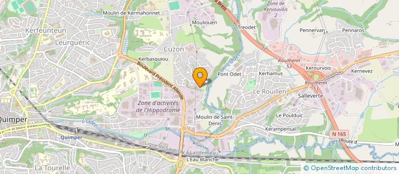 localisation de l'entreprise MADAME ANNE MAUDIRE à QUIMPER