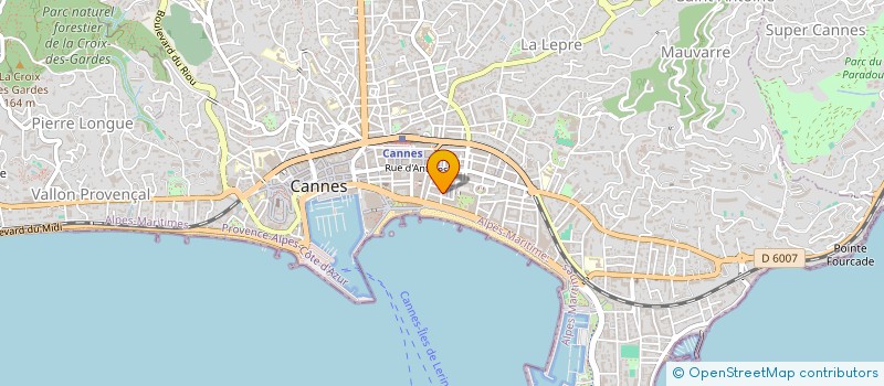 localisation de l'entreprise MADAME ANNE MAUNY à CANNES