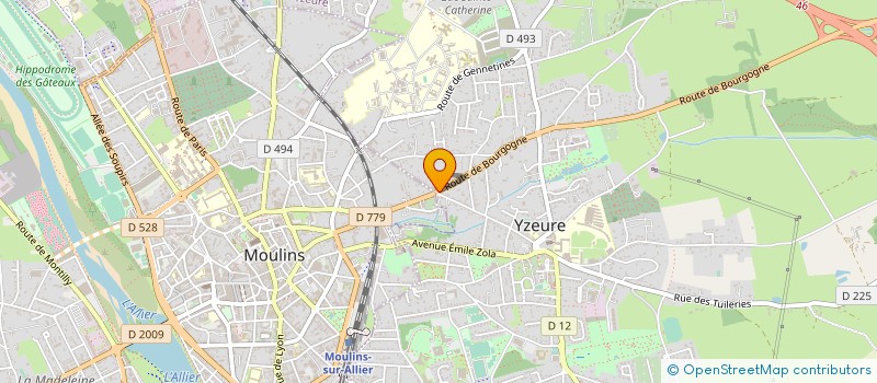 localisation de l'entreprise MADAME ANNE MAURICE à YZEURE