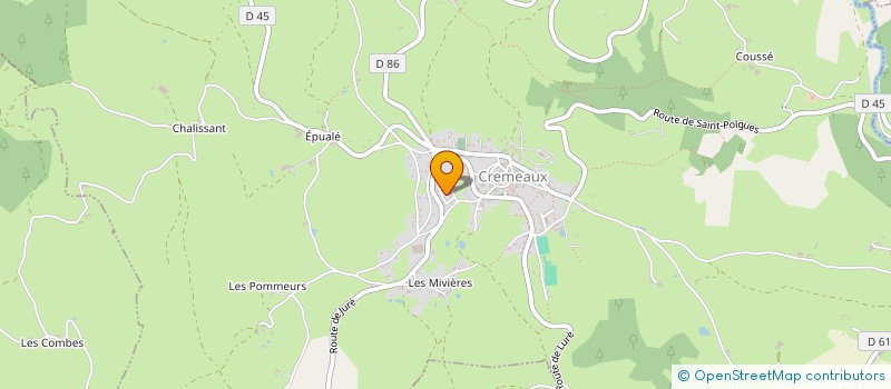 localisation de l'entreprise MADAME ANNE MELLIER  CREMEAUX