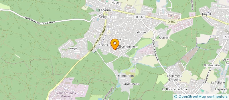 localisation de l'entreprise MADAME ANNE MENARD  SEIGNOSSE