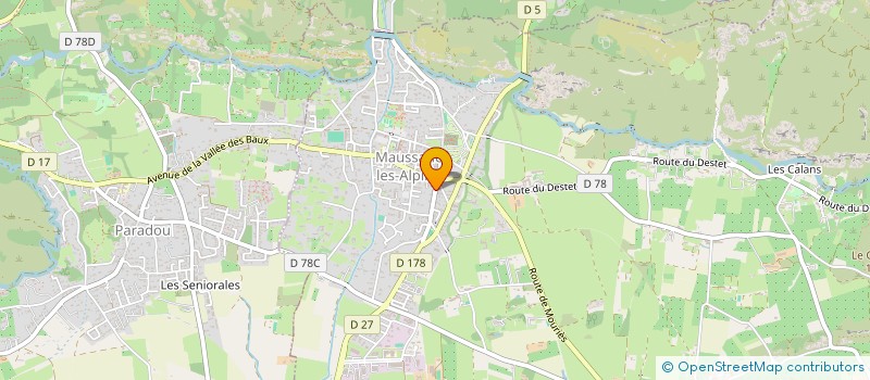 localisation de l'entreprise MADAME ANNE MERCHAT  MAUSSANE-LES-ALPILLES