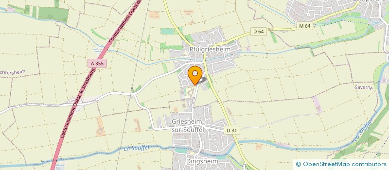 localisation de l'entreprise MADAME ANNE MERG  PFULGRIESHEIM