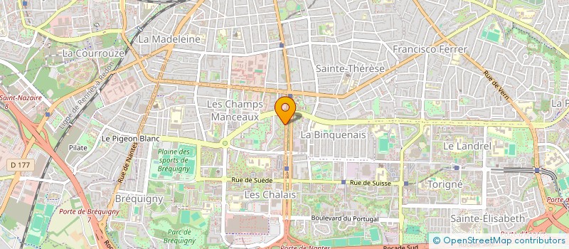 localisation de l'entreprise MADAME ANNE MESSAGER  RENNES