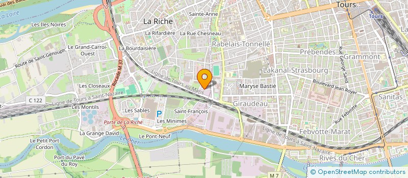 localisation de l'entreprise MADAME ANNE MESSAINGUIBAL à LA RICHE