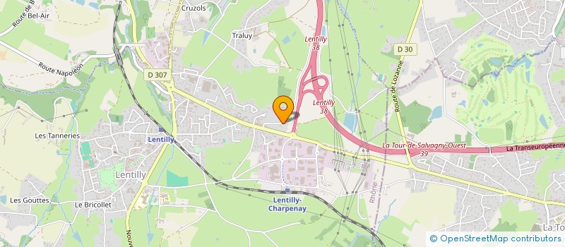 localisation de l'entreprise MADAME ANNE MESTRE  LENTILLY