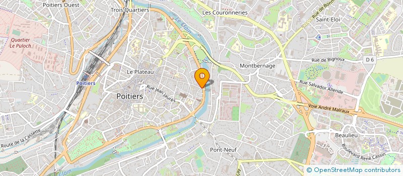 localisation de l'entreprise MADAME ANNE METAYER à POITIERS