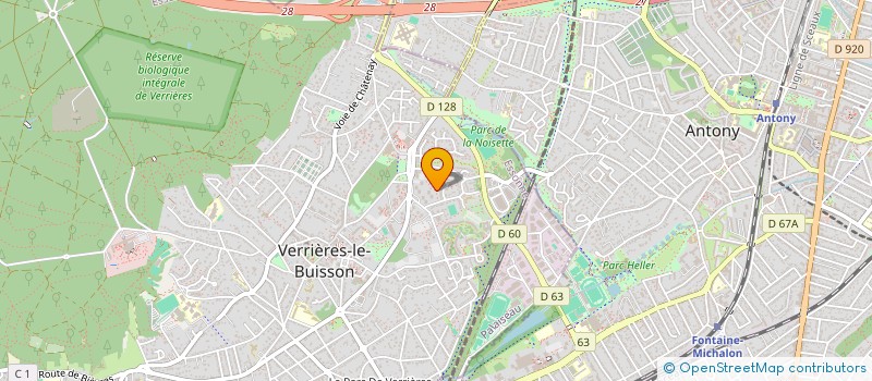 localisation de l'entreprise MADAME ANNE METIVET  VERRIERES-LE-BUISSON