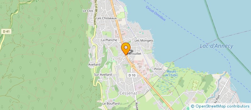 localisation de l'entreprise MADAME ANNE METRAL  SEVRIER