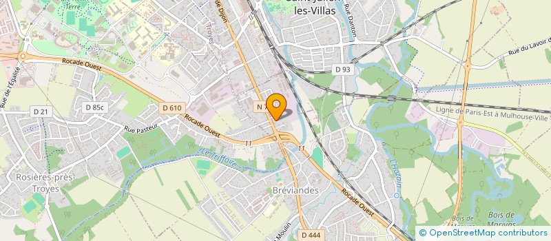 localisation de l'entreprise MADAME ANNE MEURVILLE  BREVIANDES