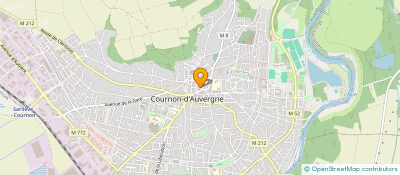 localisation de l'entreprise MADAME ANNE MICHAUX  COURNON-D'AUVERGNE