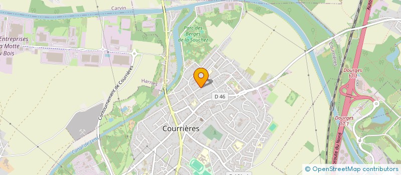 localisation de l'entreprise MADAME ANNE MICHELE CASTERMAN à COURRIERES