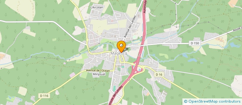 localisation de l'entreprise MADAME ANNE MICHELE CHANTAL VILLEMEZ  MAGESCQ