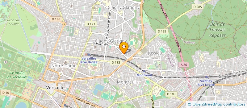localisation de l'entreprise MADAME ANNE MILLET à VERSAILLES