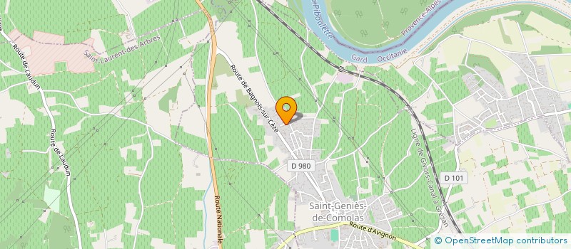 localisation de l'entreprise MADAME ANNE MINAUD  SAINT-GENIES-DE-COMOLAS