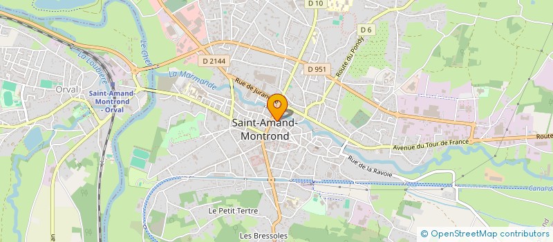 localisation de l'entreprise MADAME ANNE MIRCHER  SAINT-AMAND-MONTROND