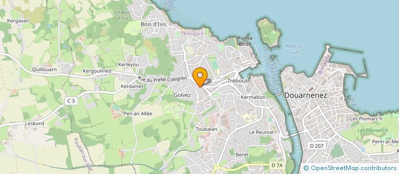 localisation de l'entreprise MADAME ANNE MOAL  LE JUCH