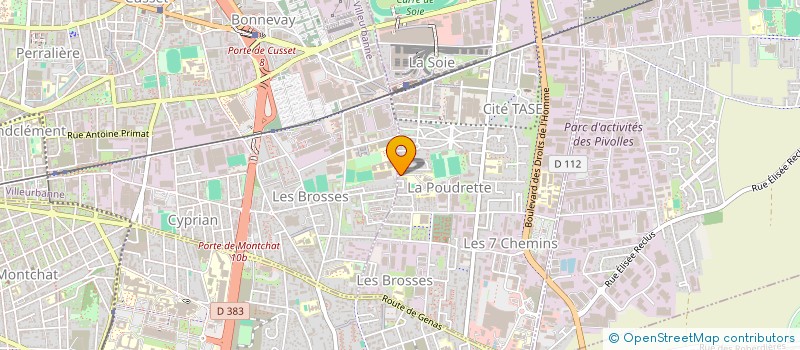 localisation de l'entreprise MADAME ANNE MOLINA  VAULX-EN-VELIN