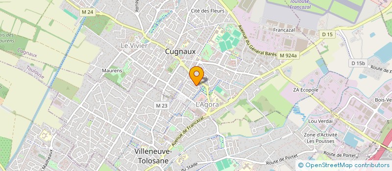 localisation de l'entreprise MADAME ANNE MONIN  CUGNAUX