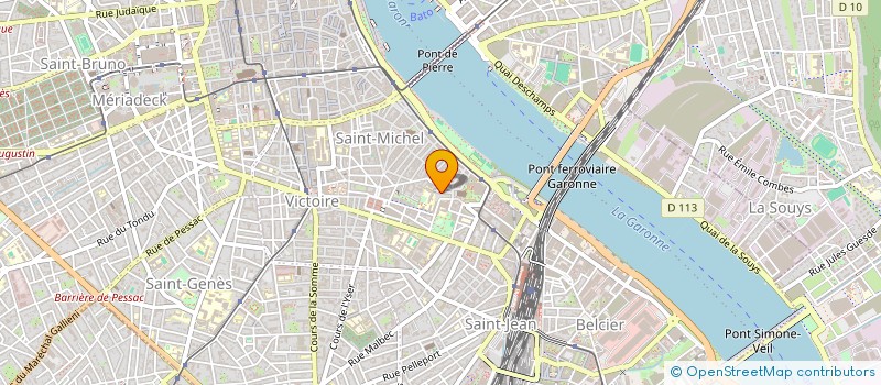 localisation de l'entreprise MADAME ANNE MONIQUE CANTAT  BORDEAUX