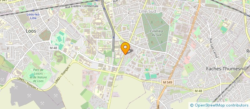 localisation de l'entreprise MADAME ANNE MONNIER  LOOS