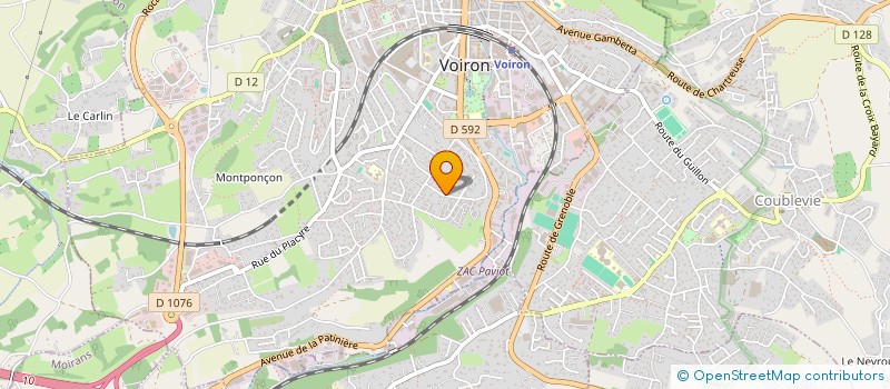 localisation de l'entreprise MADAME ANNE MONTEILLET  VOIRON