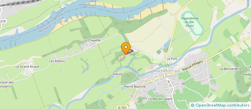 localisation de l'entreprise MADAME ANNE MONTET-JOURDRAN à ROCHEFORT-SUR-LOIRE