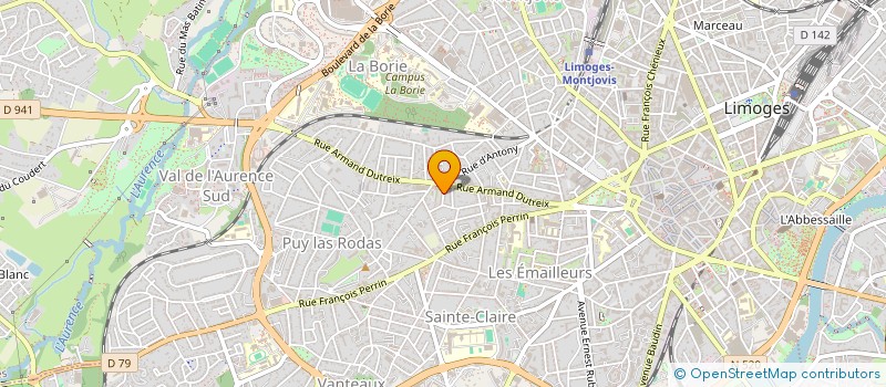localisation de l'entreprise MADAME ANNE MORAND à LIMOGES
