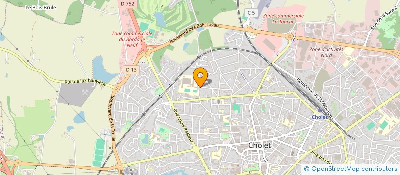 localisation de l'entreprise MADAME ANNE MORAND à CHOLET
