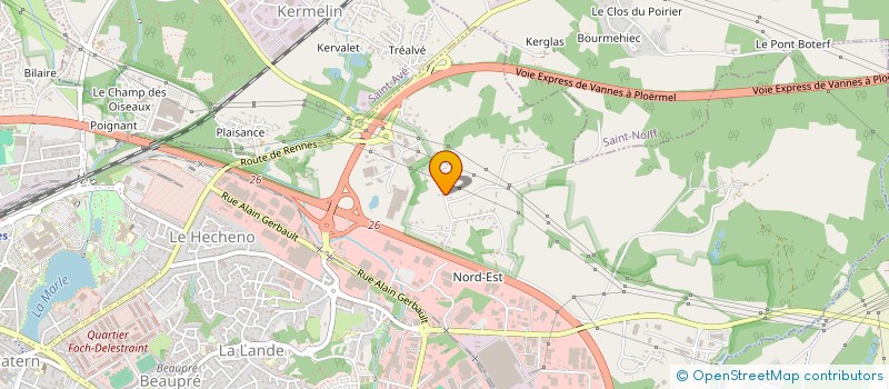 localisation de l'entreprise MADAME ANNE MORDELET à VANNES