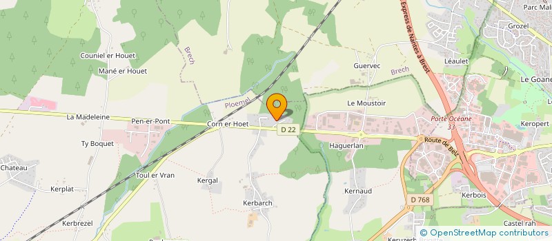 localisation de l'entreprise MADAME ANNE MORILLE  PLOEMEL