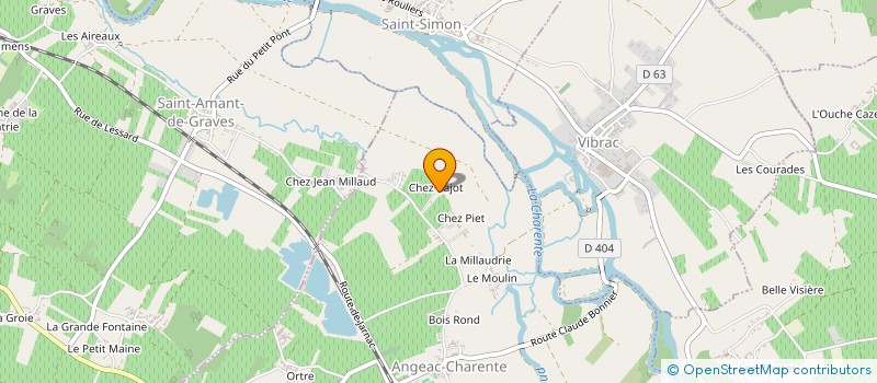 localisation de l'entreprise MADAME ANNE MORILLON à ANGEAC-CHARENTE