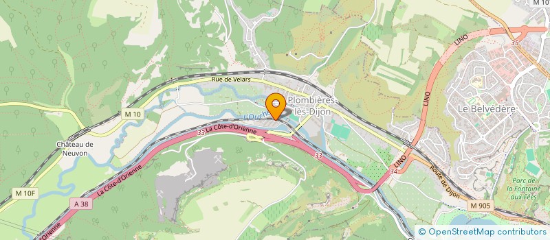 localisation de l'entreprise MADAME ANNE MORISOT  PLOMBIERES-LES-DIJON