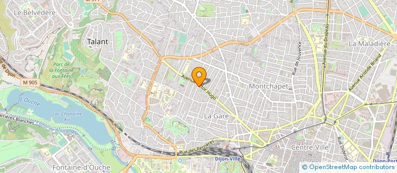 localisation de l'entreprise MADAME ANNE MORO à DIJON
