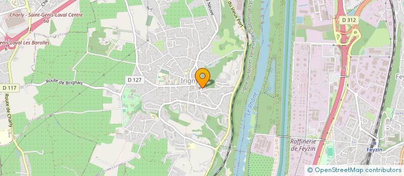 localisation de l'entreprise MADAME ANNE MOSSMANN  IRIGNY