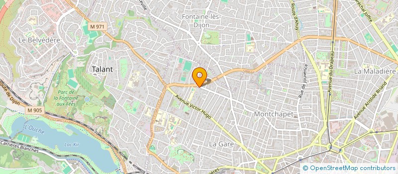 localisation de l'entreprise MADAME ANNE MOURGEON  DIJON