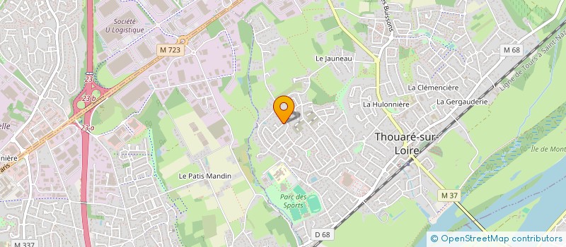 localisation de l'entreprise MADAME ANNE MOZET à THOUARE-SUR-LOIRE
