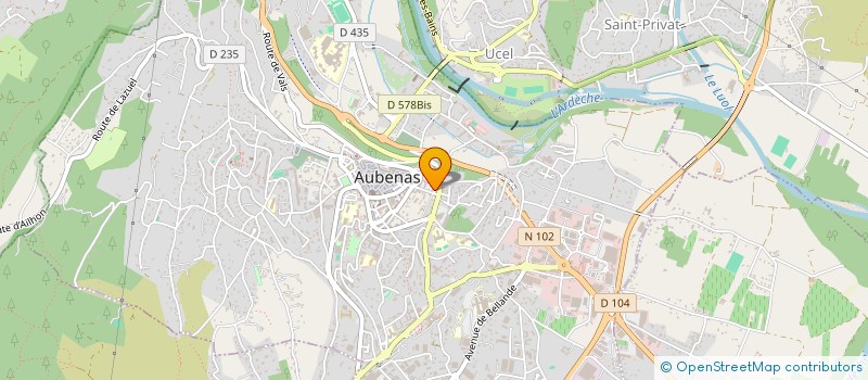 localisation de l'entreprise MADAME ANNE NATACHA MARIE BARBIER à AUBENAS