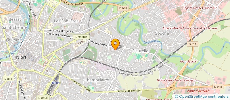 localisation de l'entreprise MADAME ANNE NATHALIE DHENNIN à NIORT