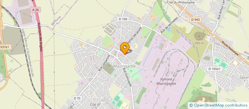 localisation de l'entreprise MADAME ANNE NAUDE  MAZINGARBE