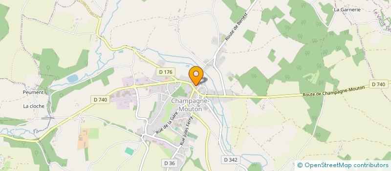 localisation de l'entreprise MADAME ANNE NEATE  CHAMPAGNE-MOUTON