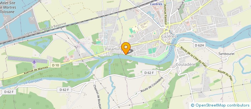 localisation de l'entreprise MADAME ANNE NGA ONDOA  CAZERES