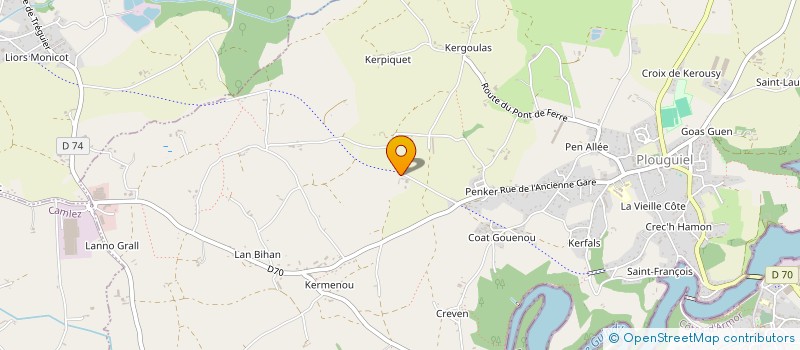 localisation de l'entreprise MADAME ANNE NICOLAS  TREDARZEC