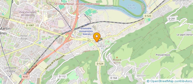 localisation de l'entreprise MADAME ANNE NICOLAS  GIERES