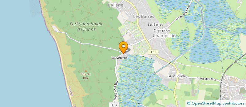 localisation de l'entreprise MADAME ANNE NICOLEAU à LES SABLES D'OLONNE