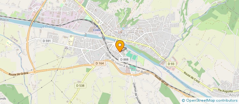 localisation de l'entreprise MADAME ANNE NOBILI  CREST